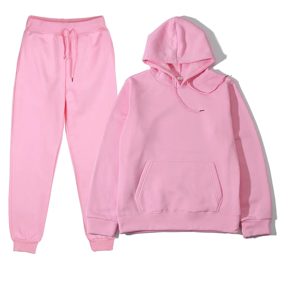 Hoodie Sweatshirts and Long Pant Two Piece Sets