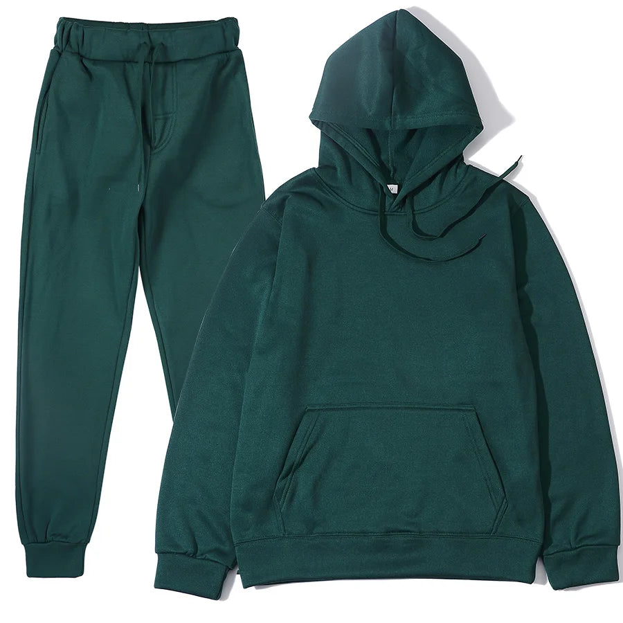 Hoodie Sweatshirts and Long Pant Two Piece Sets