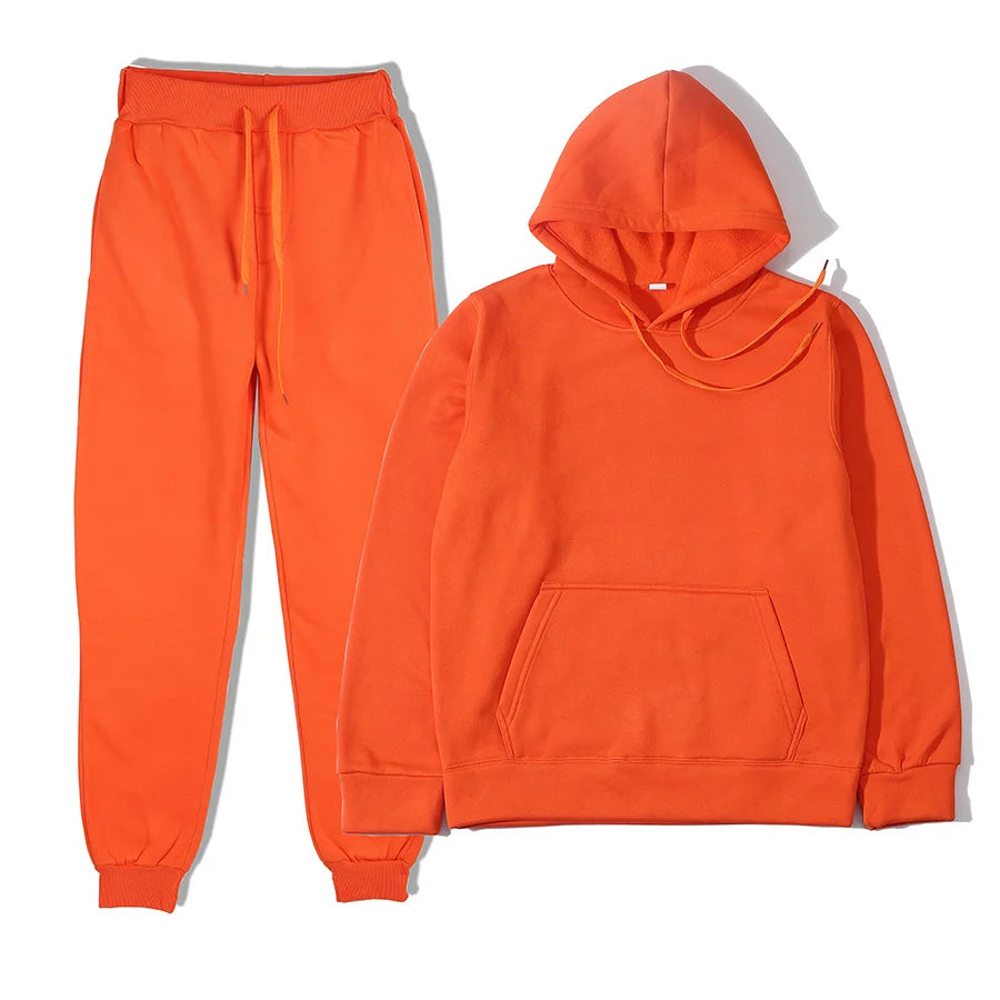 Hoodie Sweatshirts and Long Pant Two Piece Sets