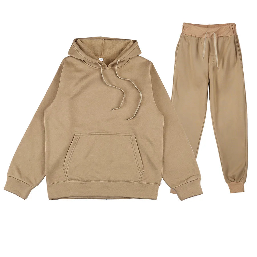 Hoodie Sweatshirts and Long Pant Two Piece Sets