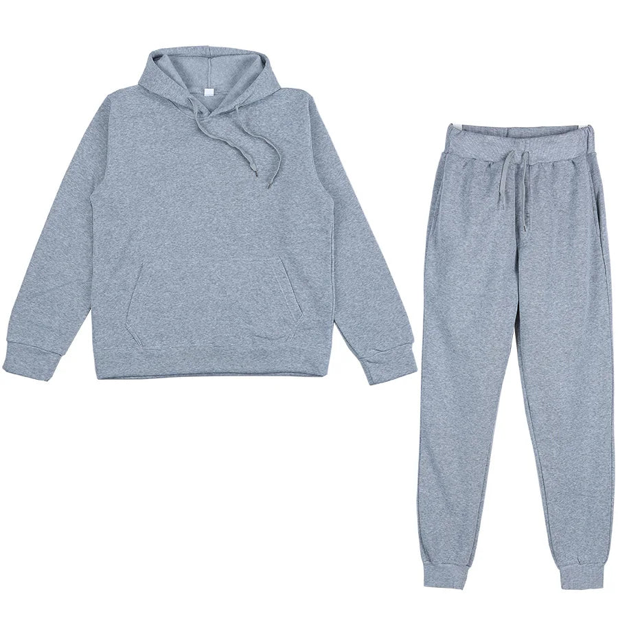Hoodie Sweatshirts and Long Pant Two Piece Sets