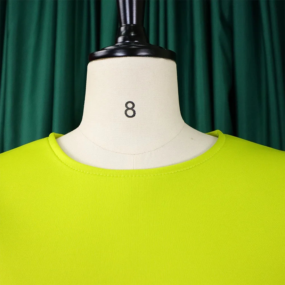 O Neck Short Sleeve Party Dress