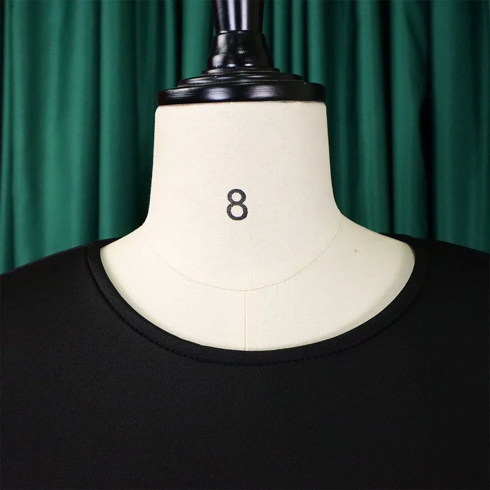 O Neck Short Sleeve Party Dress
