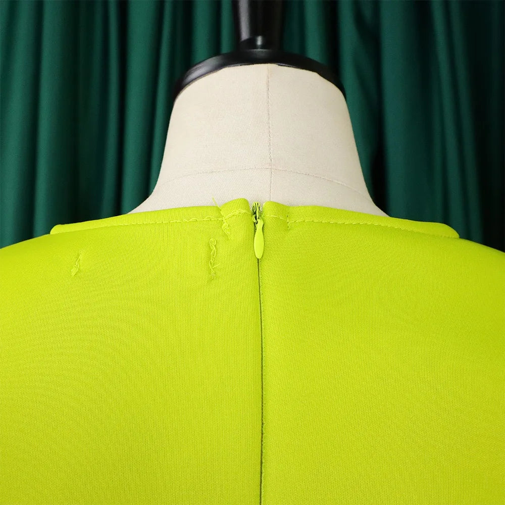 O Neck Short Sleeve Party Dress