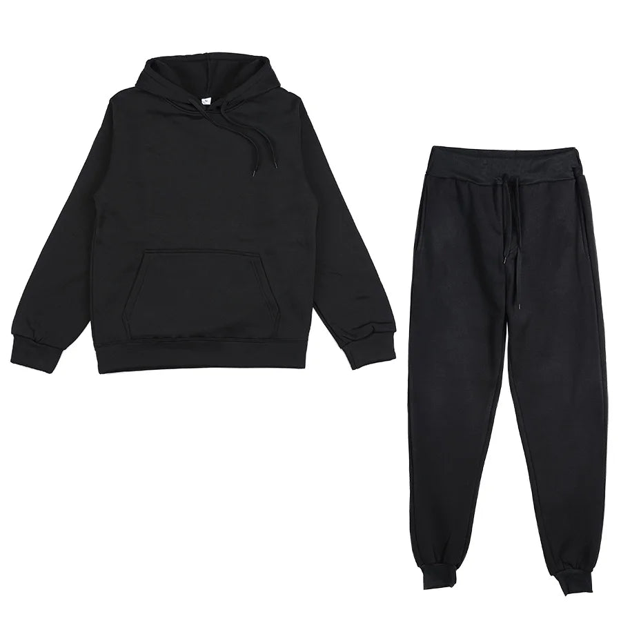 Hoodie Sweatshirts and Long Pant Two Piece Sets