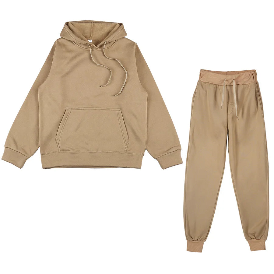 Hoodie Sweatshirts and Long Pant Two Piece Sets