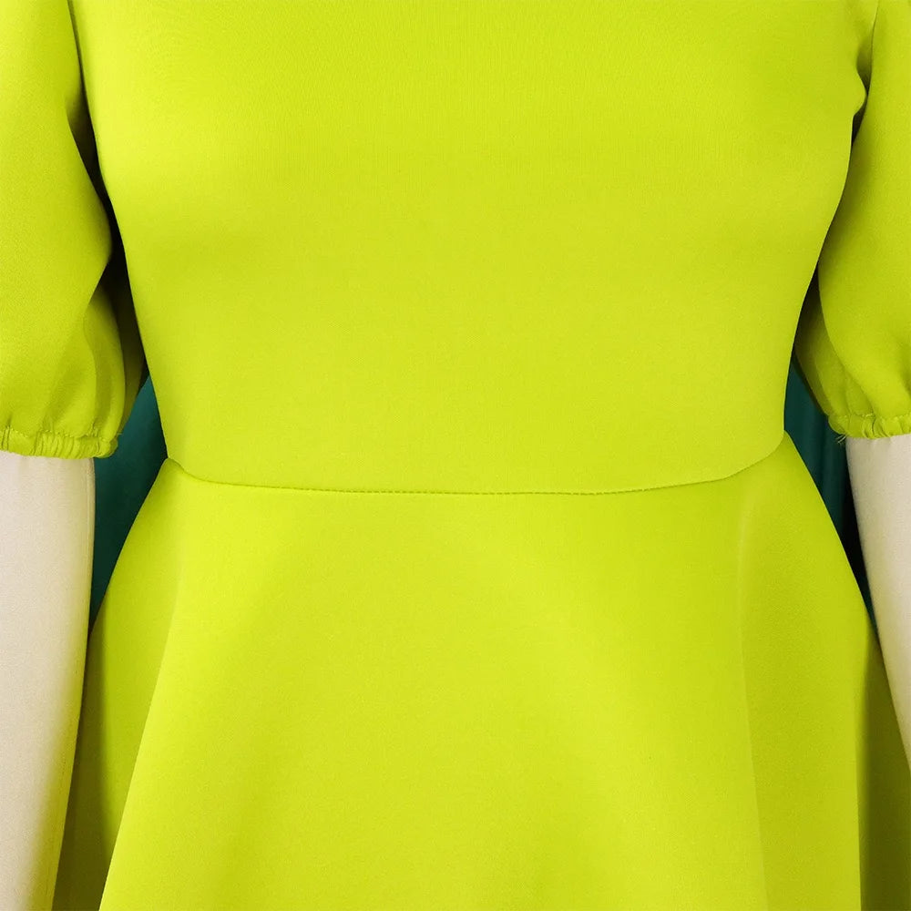 O Neck Short Sleeve Party Dress