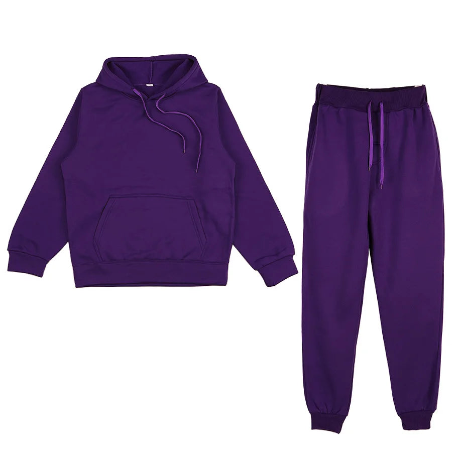Hoodie Sweatshirts and Long Pant Two Piece Sets